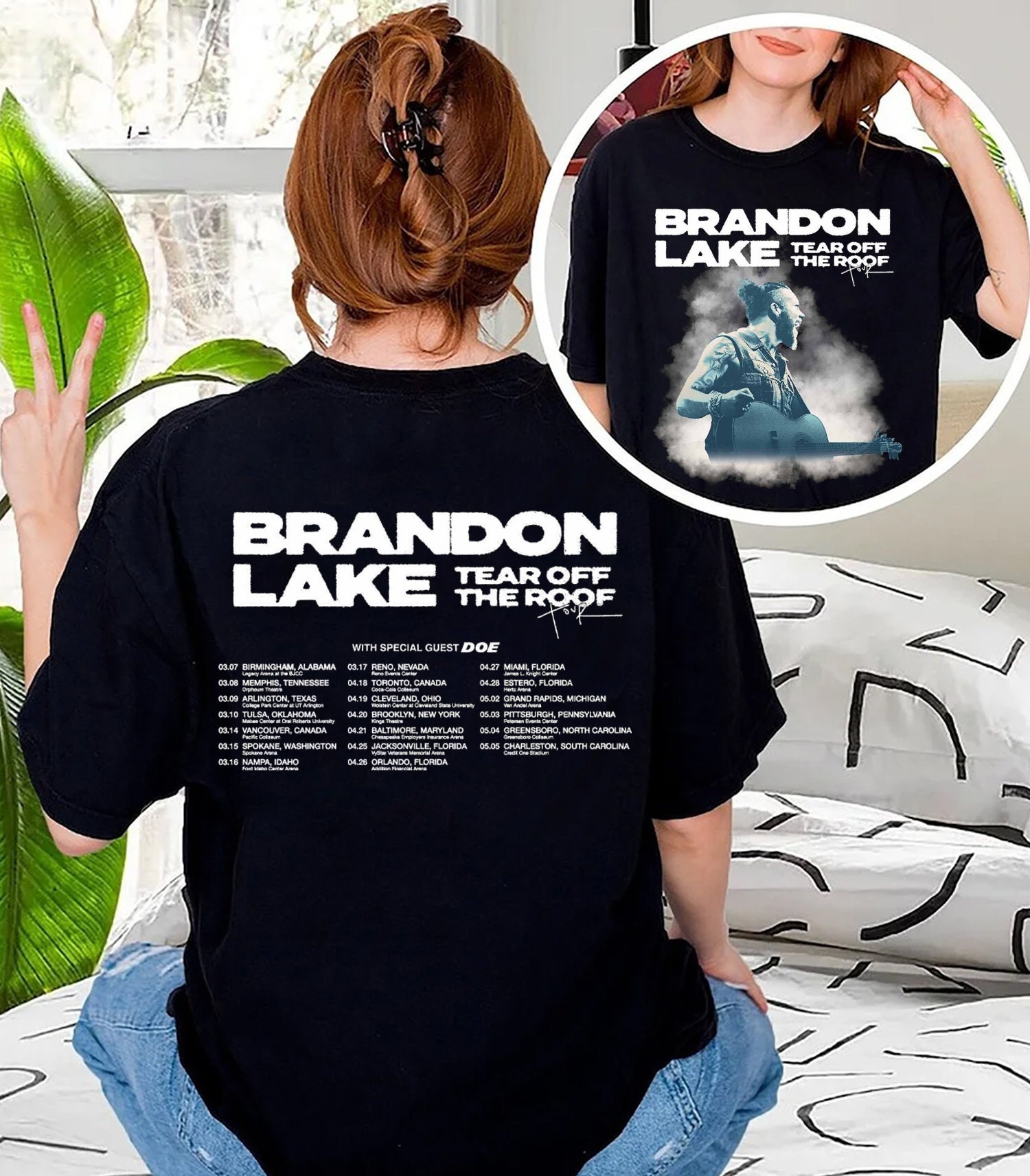Brandon Lake Tear Off The Roof Tour 2024 Shirt,Brandon Lake Concert