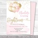 Pink and Gold Birthday Invitation, Editable Party Invite, Pink and Gold ...