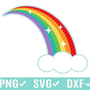Rainbow Clip Art Rainbow Sublimation Rainbow svg svg Cut File dxf png
