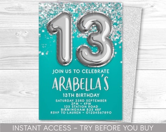 Invito Per 18° Compleanno Con Glitter – Carta 300g, Stampa Opaca E Testo Personalizzato