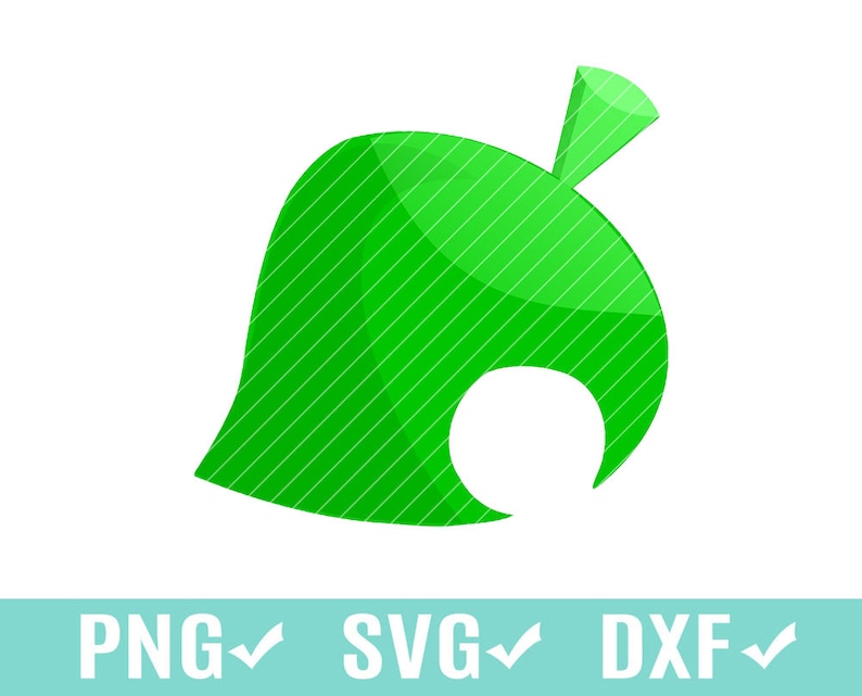 Download Animal Crossing Leaf SVG Clip Art SVG PNG dxf Cutting | Etsy