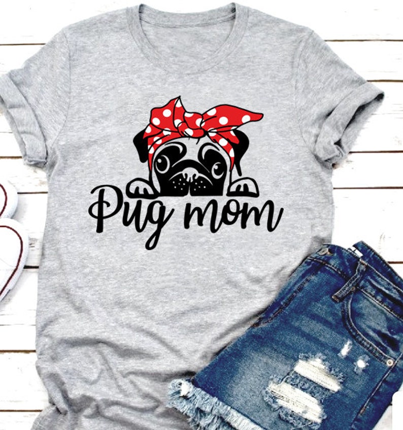 Download Pug Mom SVG PNG Cutting Digital File silhouette Clip Art ...