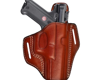 Leather Holster for Ruger Mark IW/4 .22/45 Lite - Premium Leather - OWB Fast Draw