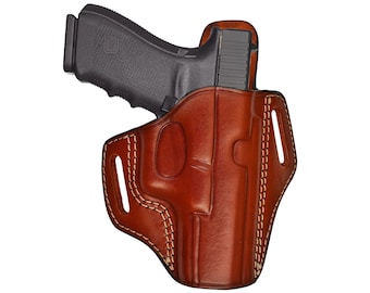 Colt 1911 or Defender Leather Belt Holster