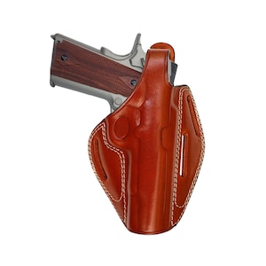Springfield XD Leather Holster: 3-Slot Style, Thumb Break
