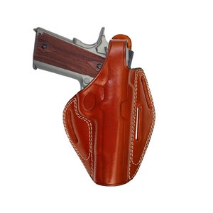 Walther PPK, PPQ, P99, CCP Leather Holster - Genuine Leather - Thumb Break - 3 Slot Belts