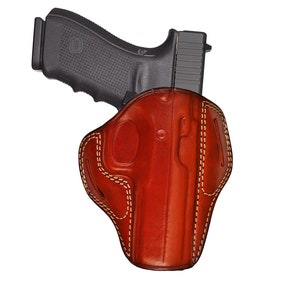 Browning 1911, Browning HP Leather Belt Holster - Double Magazine - Genuine Leather