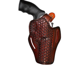 thumbnail image 2 of Genuine Leather Holster For Colt Python & King Cobra | Right Hand Thumb Break 2 of 9