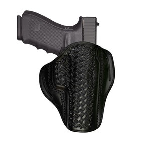 Browning 1911, Browning HP Leather Belt Holster - Basket Weave - Genuine Leather