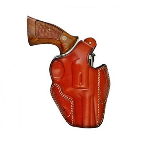 Thumb Break Leather Holster Fits Taurus 856, 605, 905, 82 - Taurus Revolver Holsters - Genuine Leather
