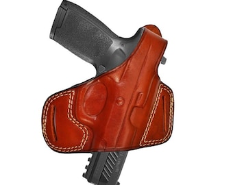 Véga Fondina Cuoio Fianco H138 Per Glock 19 23 25 32 38 - Marrone, Destra - Foto 2