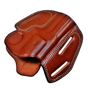 Ruger GP100 SP101 Leather Holster: .357 Magnum, SpeedLoader image 2