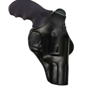Leather Paddle Holster Fits Ruger GP100 & SP101 image 7