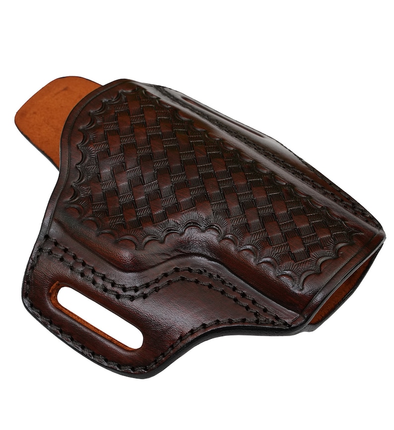 Glock 2627304243 Leather Holster Basket Weave Brown or Etsy