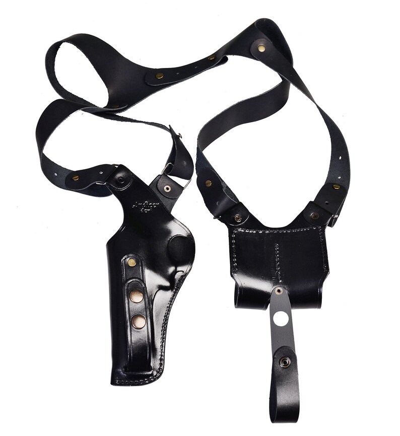 Leather Shoulder Holster Fits Ruger GP100 SP101 Speedloader Etsy