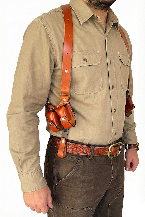 Leather Revolver Shoulder Holster Fits S&W Model 686 - Etsy