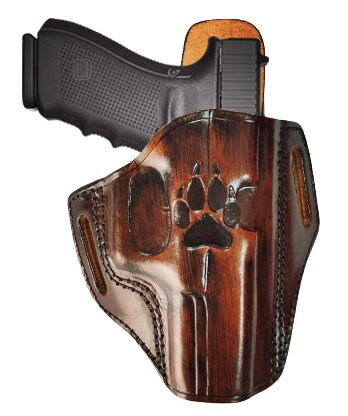 Hulara Fondina In Pelle IWB Per Glock Mano Destra - Adatta Per Glock 19, 26, 27, 42, 48, S&W M&P EZ
