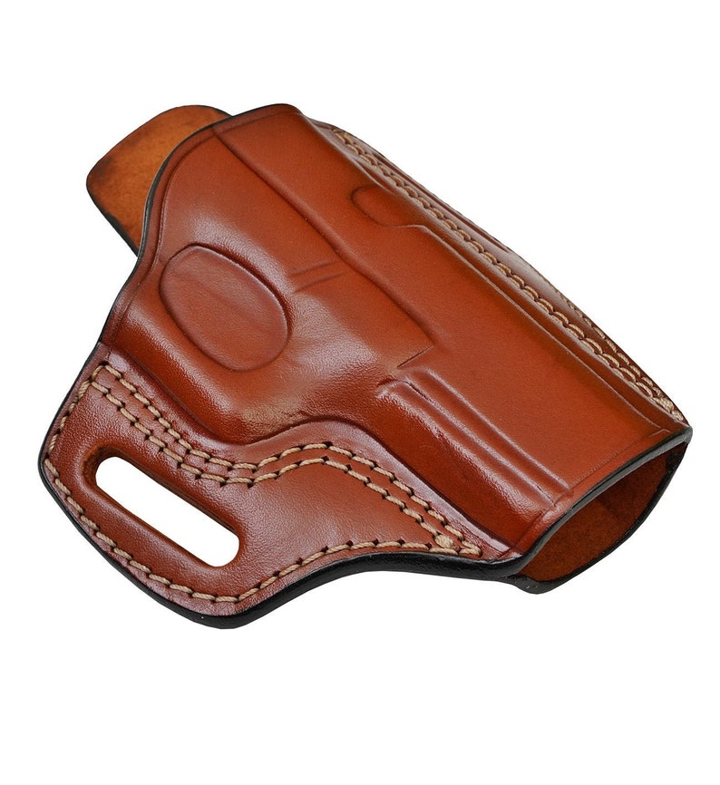 Kimber Micro 9 OWB Leather Holster Brown or Black Genuine Etsy