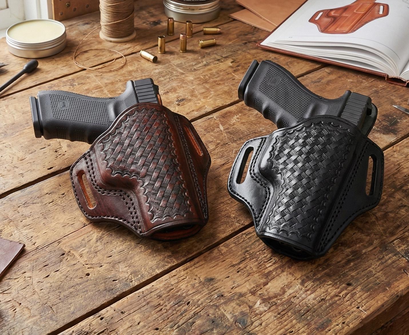 SIG P226 P229 P320 P365 P238 P239 P938用レザーベルトホルスター