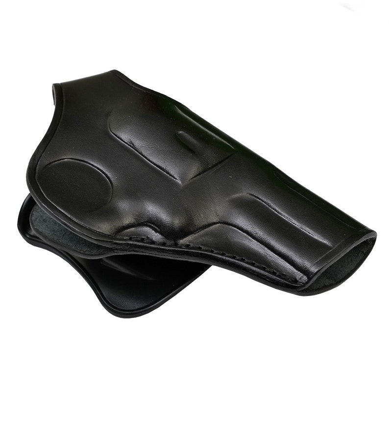 Leather Paddle Holster Fits Ruger GP100 & SP101 image 8