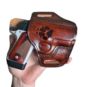 Kimber Micro 9 Handmade Leather Holster, Genuine Leather