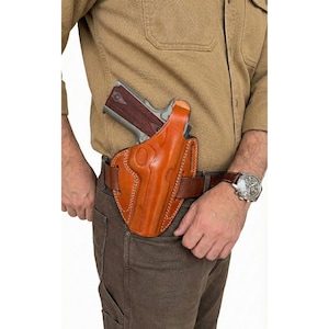 H&K 45, VP9, P30 Leather Belt Holster - Premium Leather