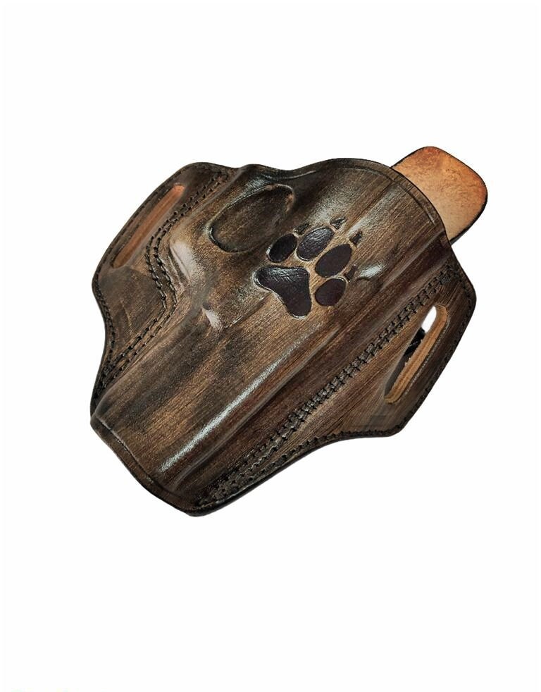 Étui Ceinture En Cuir Fait Main Pour Pistolet Style 1911 (canons 4,25"/5") - Marron - Neuf
