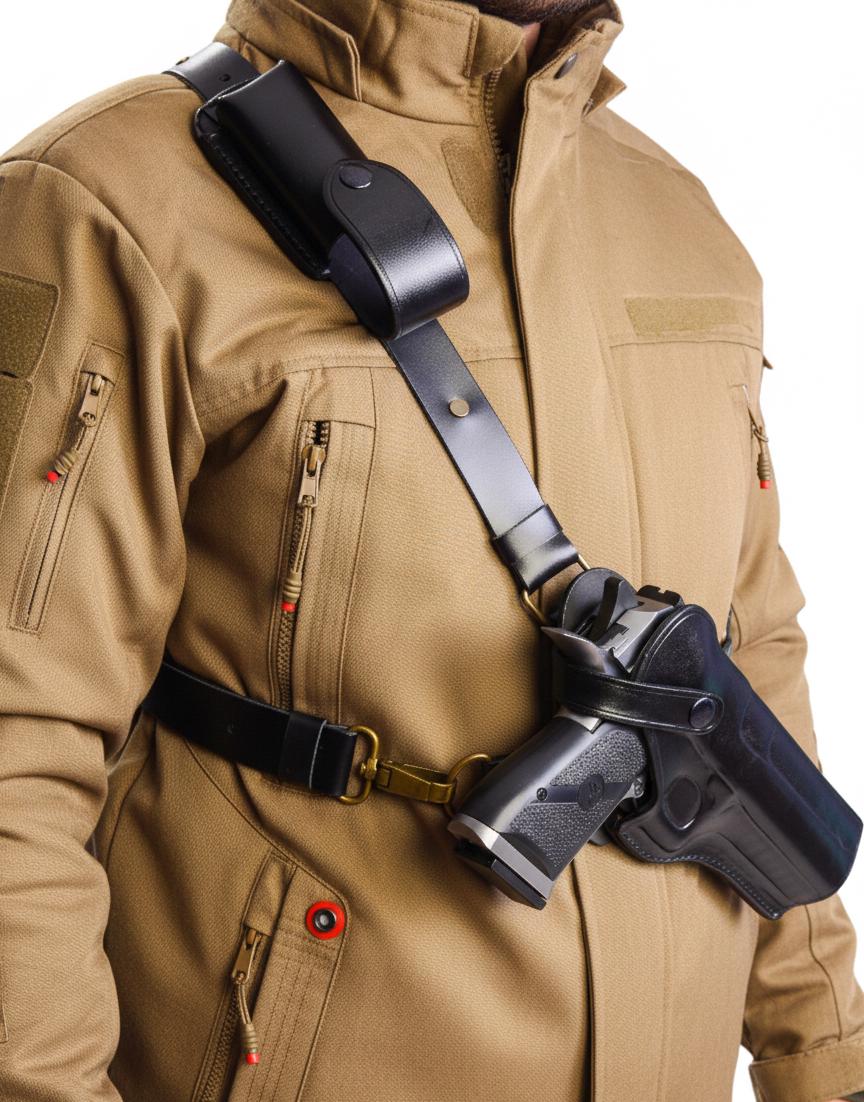 Leather Chest Holster Fits Beretta F92 92FS M9 92X Px4 Strom