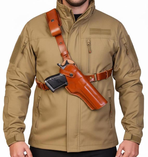 Leather Chest Holster Fits Sig Sauer P226 P229 P320 P365 P238 P239