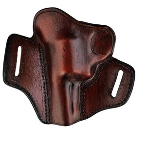 Specialmönstrat läderhölster passar Ruger GP100 eller SP101 bild 6