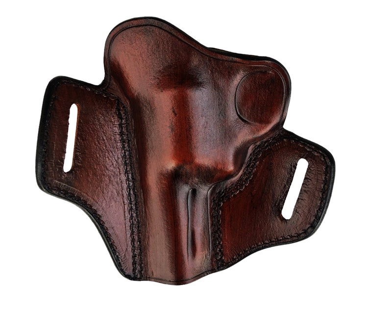 Specialmönstrat läderhölster passar Ruger GP100 eller SP101 bild 6