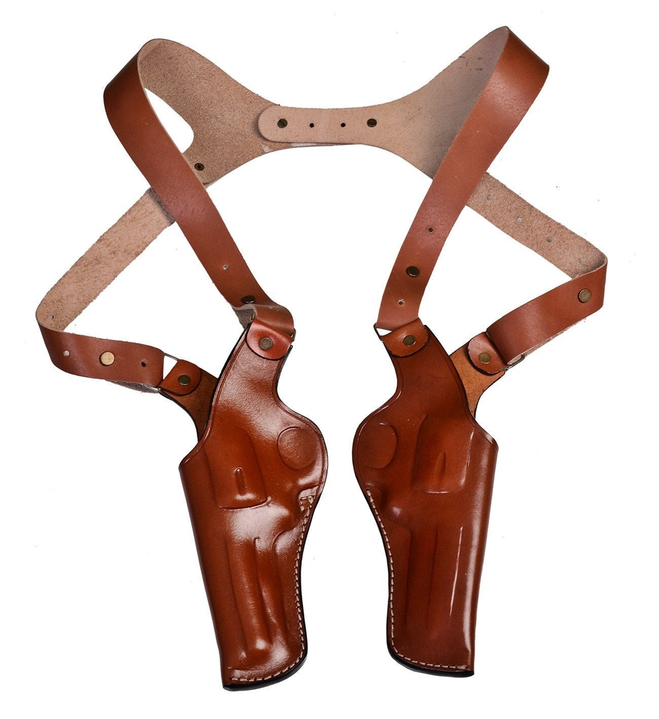 Hunting Gun Holsters, Belts & Pouches Hunting Equipment Shoulder leather holster for Revolver