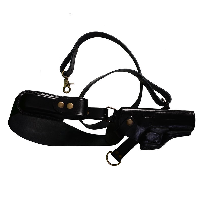 Colt 1911 Leather Chest Holster Genuine Leather 1911 Chest Etsy