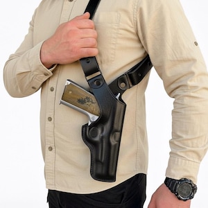 Funda de hombro de cuero para Walther PPK, PPQ, P99 y CCP