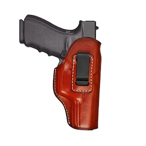 Leather IWB Holster Fits CZ 75B, 75D, SP01, P01, P07, P10S, Shadow 2, 2075 Rami - Genuine Leather
