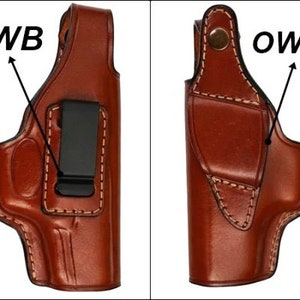 Leather Holster Fits Walther PPK, PPQ, P99, CCP - Genuine Leather