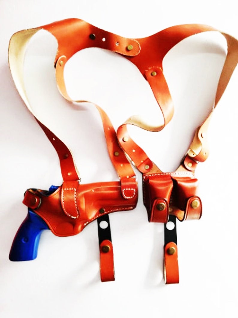 Ruger GP100 Horizontal Shoulder Leather Holster Double Etsy