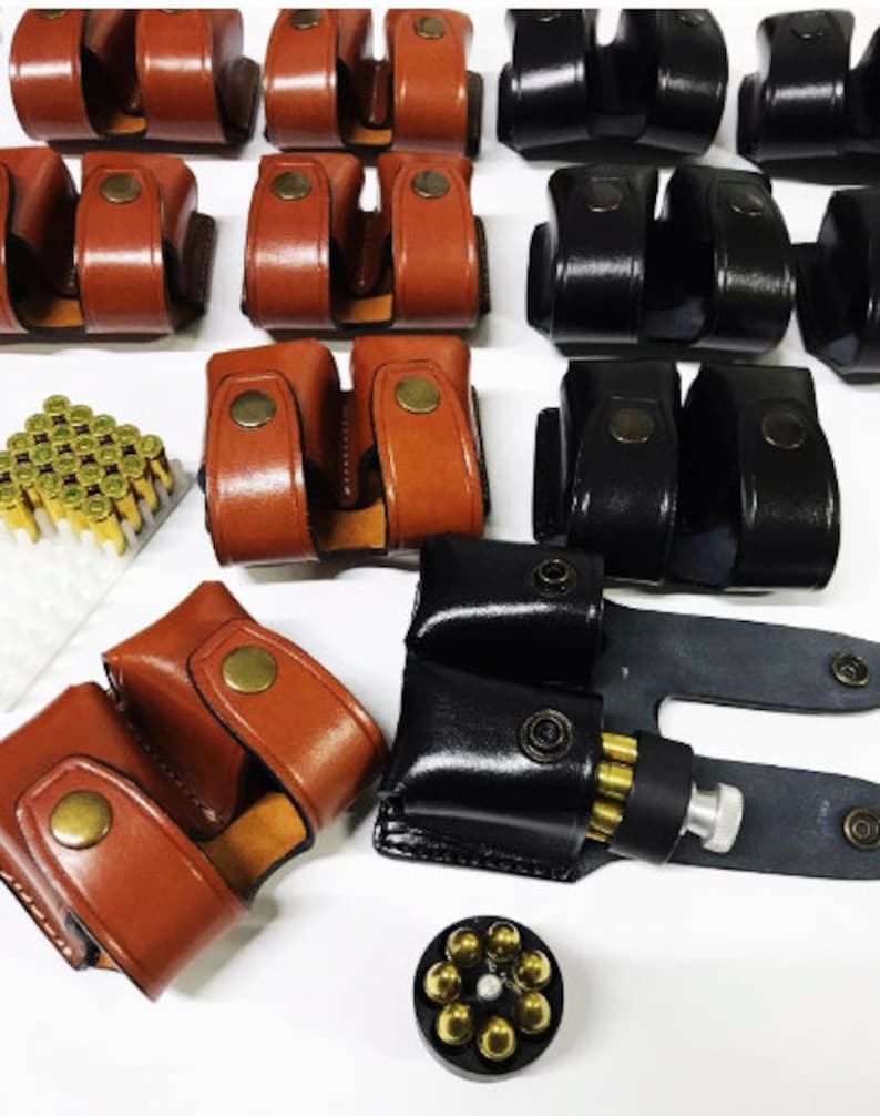 Ruger GP100 SP101 Leather Holster: .357 Magnum, SpeedLoader image 6