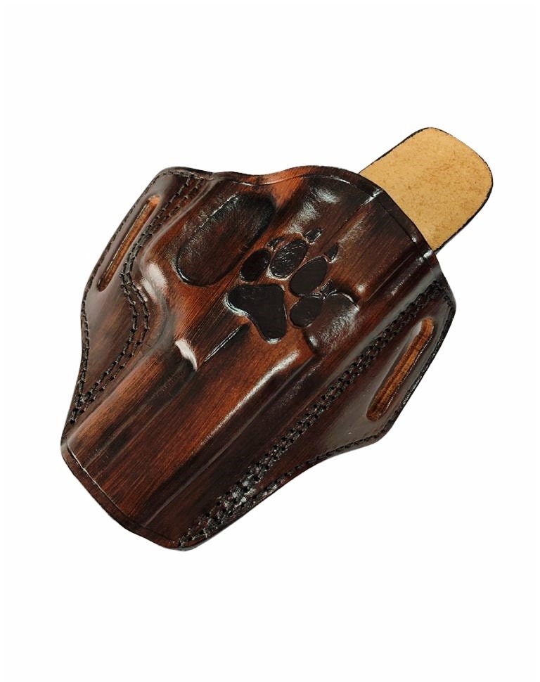 Véga Fondina Cuoio Fianco H138 Per Glock 19 23 25 32 38 - Marrone, Destra - Foto 12