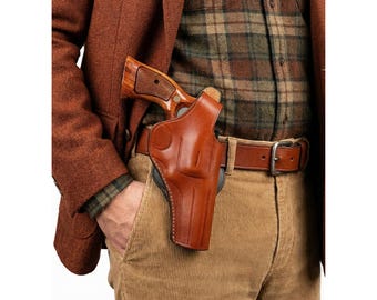 Leder Paddel-Holster für Ruger SP100 & SP101