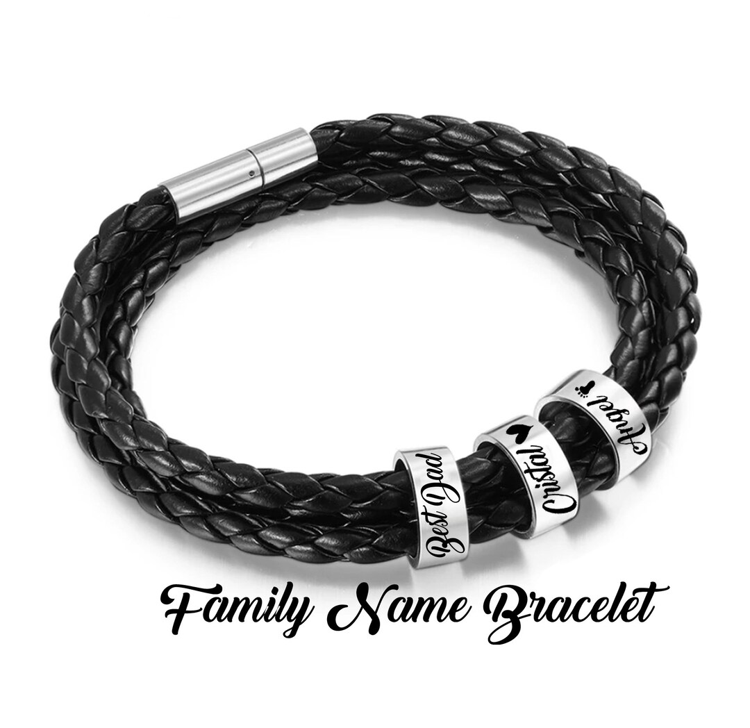 Men Bracelet Dad Bracelet Father's Day Gift From Wife Etsy