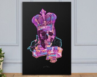 Dethrone Sin 24x36' Canvas Print - Be Killing Sin or Sin Will be Killing You