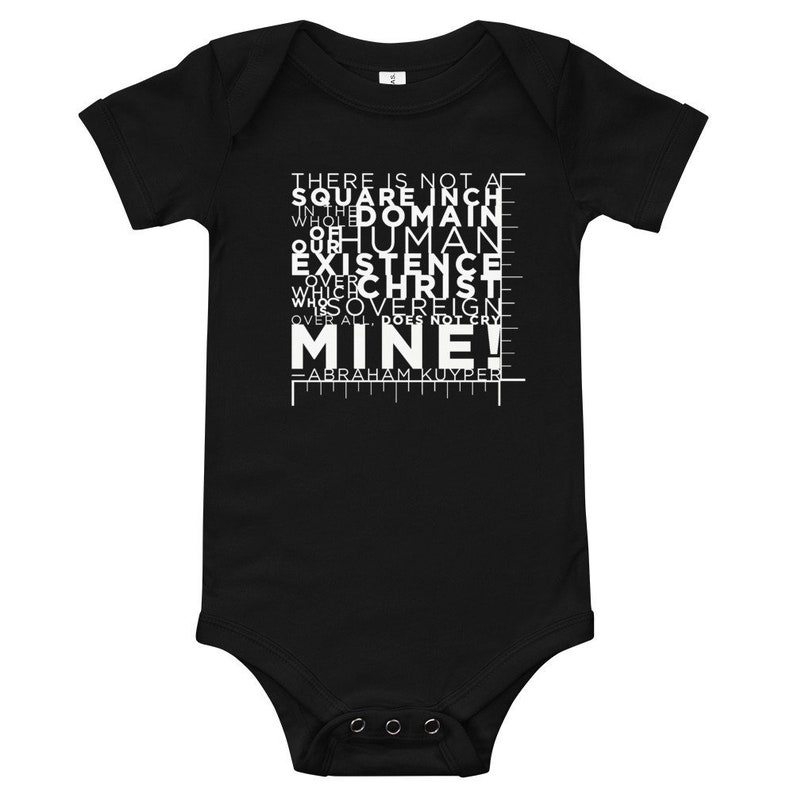 Not a Square Inch Abraham Kuyper Padawan Onesie image 3