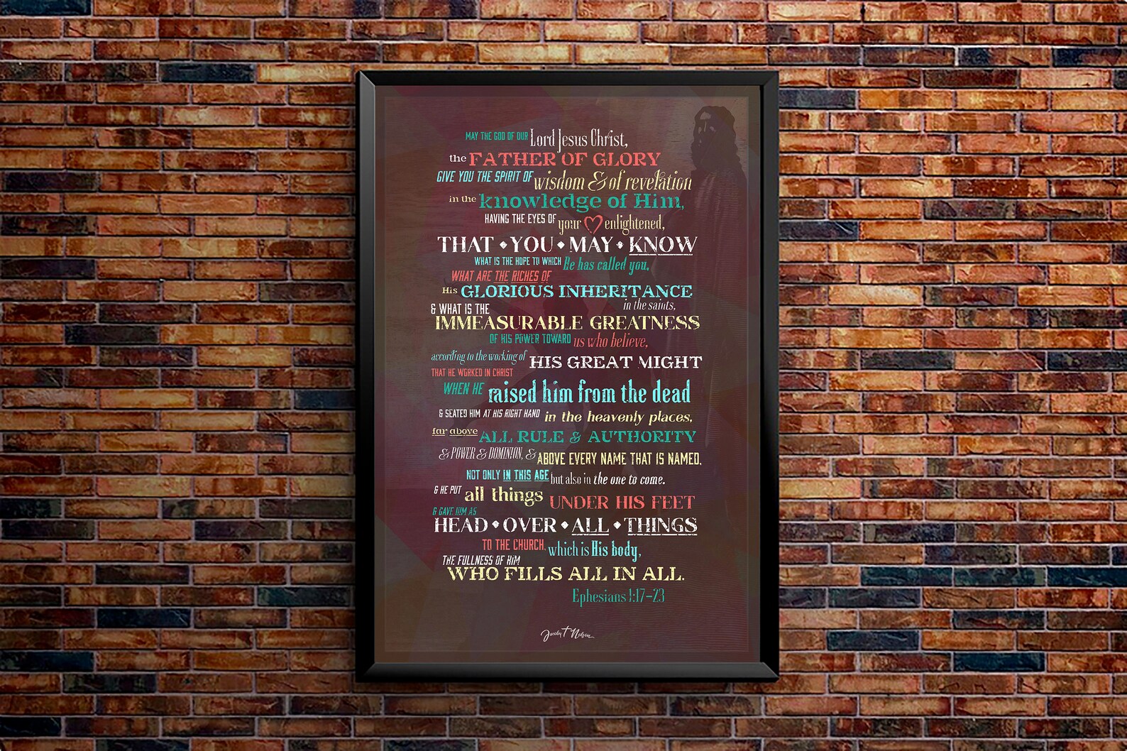 Ephesians 1 Prayer Poster | Etsy