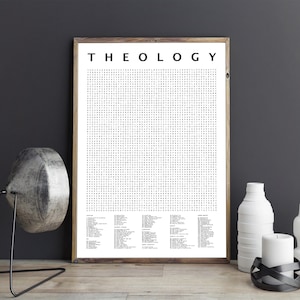 Theology Matters Giant Word Search Digital Print