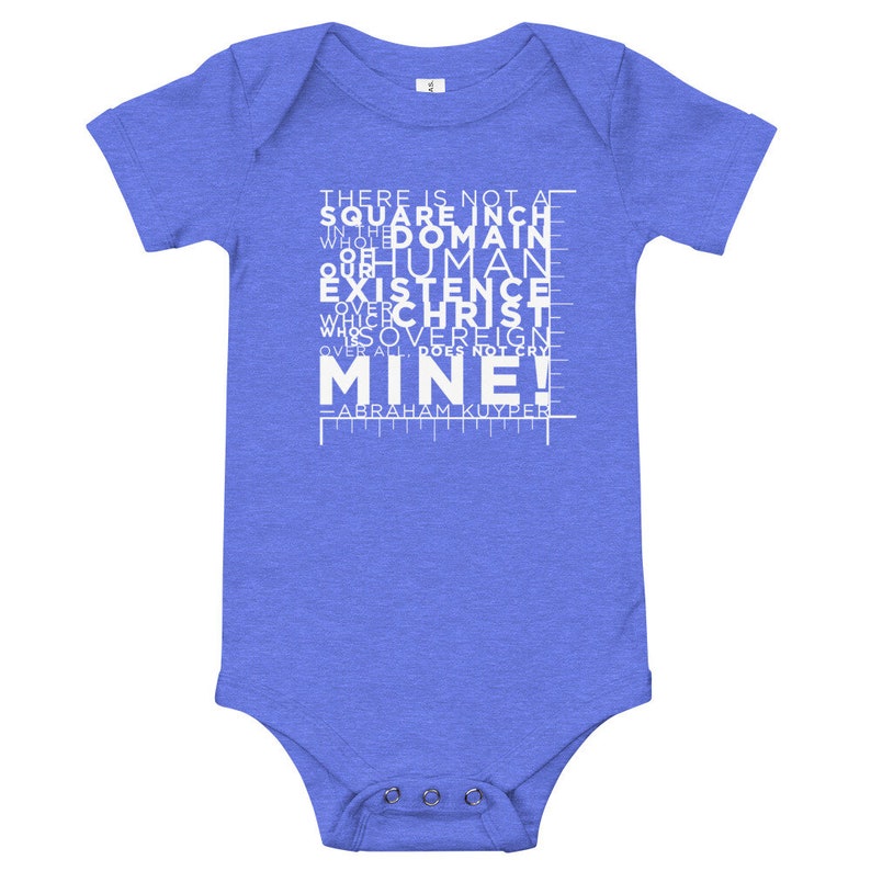 Not a Square Inch Abraham Kuyper Padawan Onesie image 1