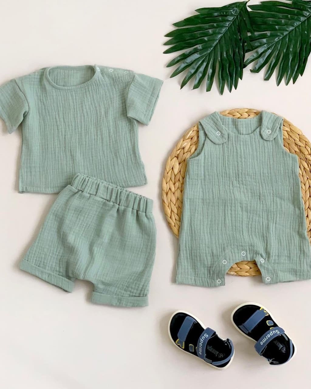 Baby boy clothes muslin Baby romper Organic baby clothes Etsy