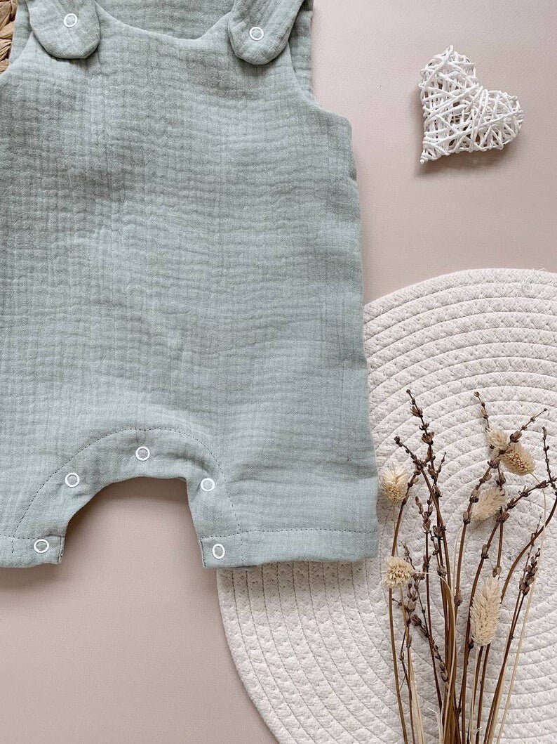 Baby boy clothes muslin Baby romper Organic baby clothes Etsy