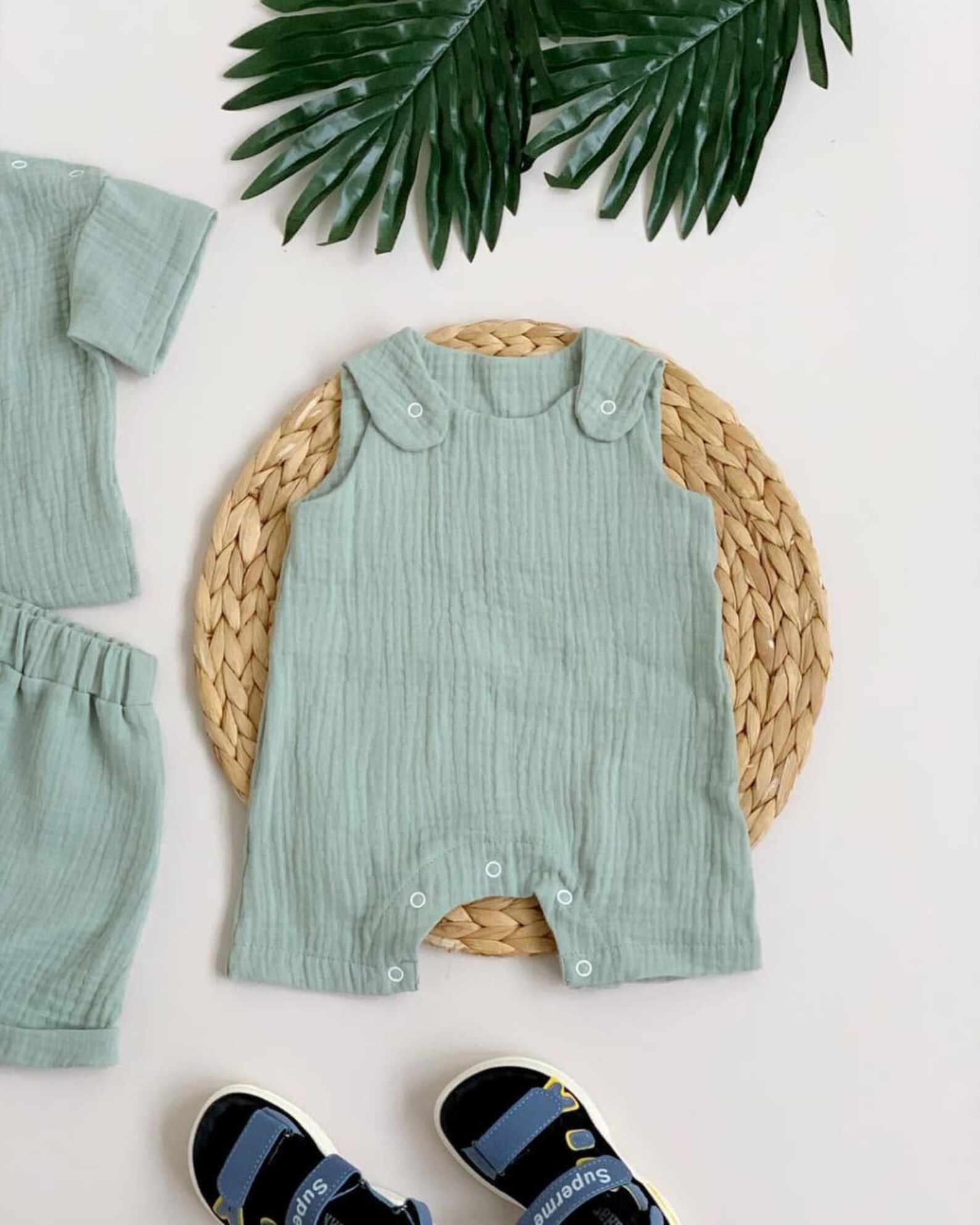 Baby boy clothes muslin Baby romper Organic baby clothes Etsy
