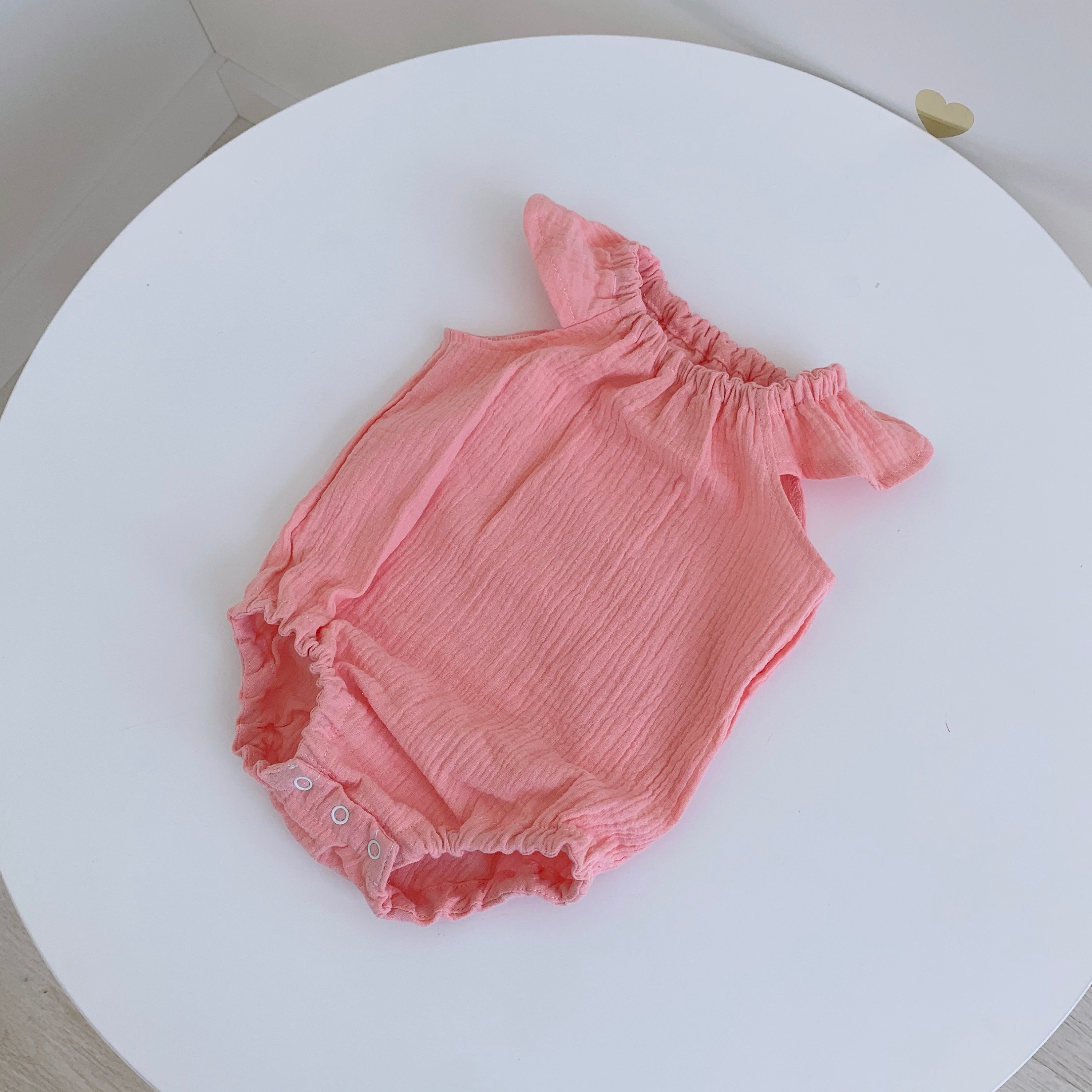 White baby romper muslin Baby girl clothes Organic baby Etsy